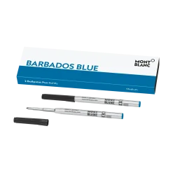 2 Ballpoint Refills, Barbados Blue - Medium