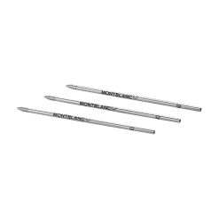 3 Ballpoint Small Refills, Mystery Black - Medium