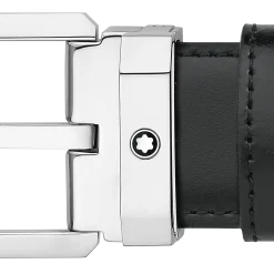 Black/brown 30 mm reversible leather belt