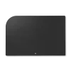 Black leather desk pad