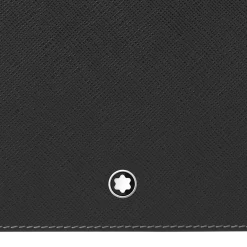Black leather desk pad