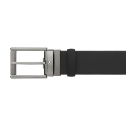 Black 35 mm leather belt
