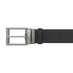 Black 35 mm leather belt