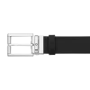 Black 35 mm leather belt
