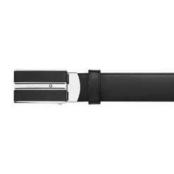 Black 30 mm leather belt