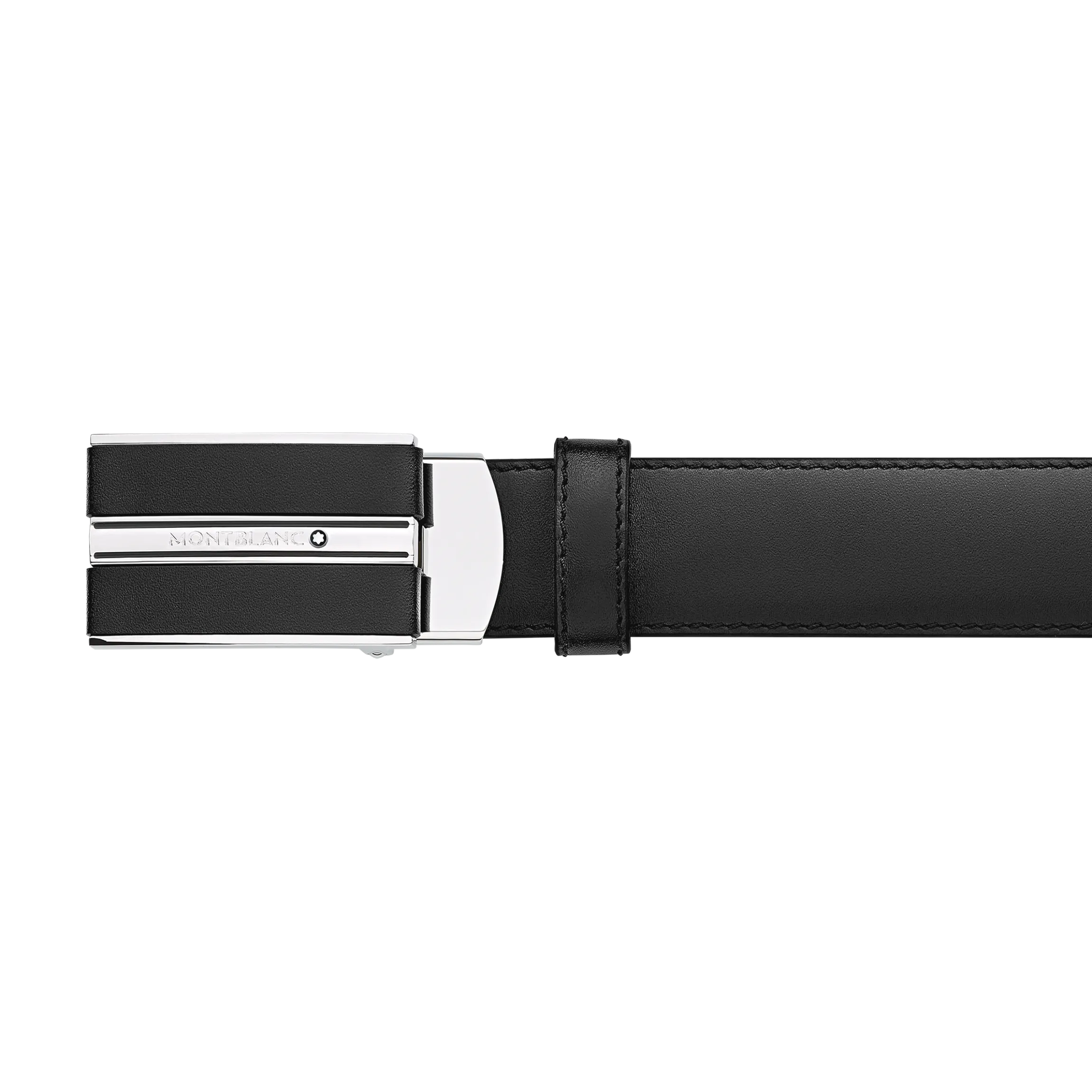 Black 30 mm leather belt