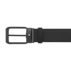 Black 35 mm reversible leather belt