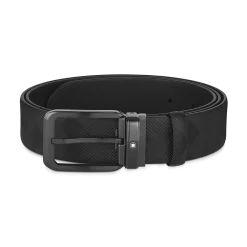 Black 35 mm reversible leather belt