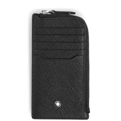 Card Holder 7cc with zip in Sartorial Leather