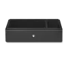 Desk Box in leather for three writing instruments and an ink bottle