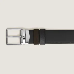 Everyday buckle brown/black 35mm reversible leather belt