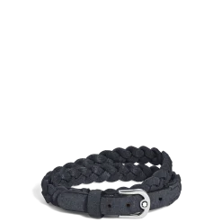 Horseshoe Buckle Adjustable Bracelet in Suede Leather