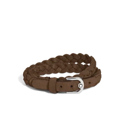 Horseshoe Buckle Adjustable Bracelet in Suede Leather
