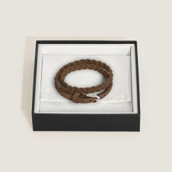 Horseshoe Buckle Adjustable Bracelet in Suede Leather