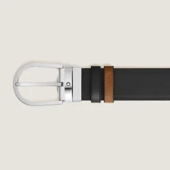 Horseshoe 35 mm Reversible Belt in Suede Leather