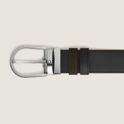 Horseshoe 35 mm Reversible Belt in Suede Leather