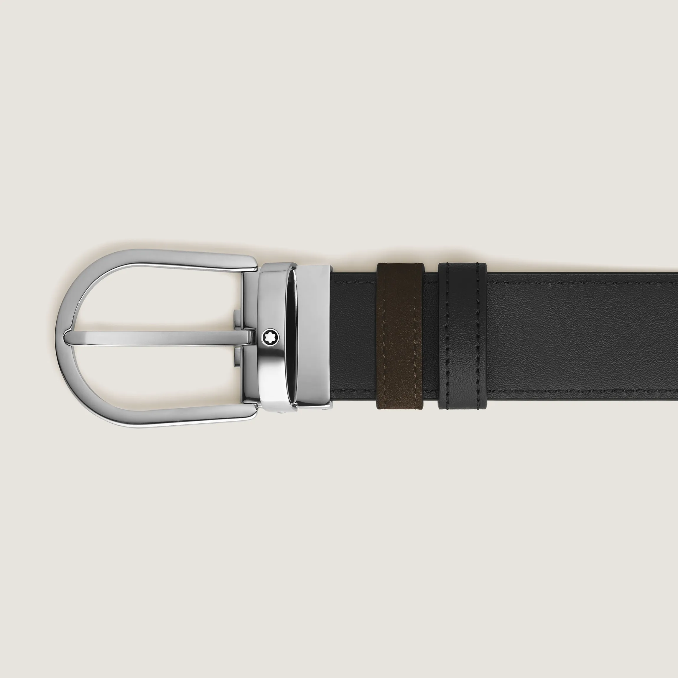 Horseshoe 35 mm Reversible Belt in Suede Leather