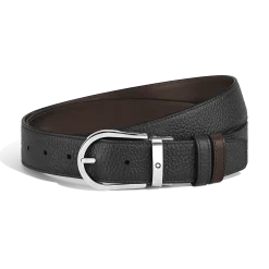 Horseshoe 35 mm Reversible Belt in Grain Leather