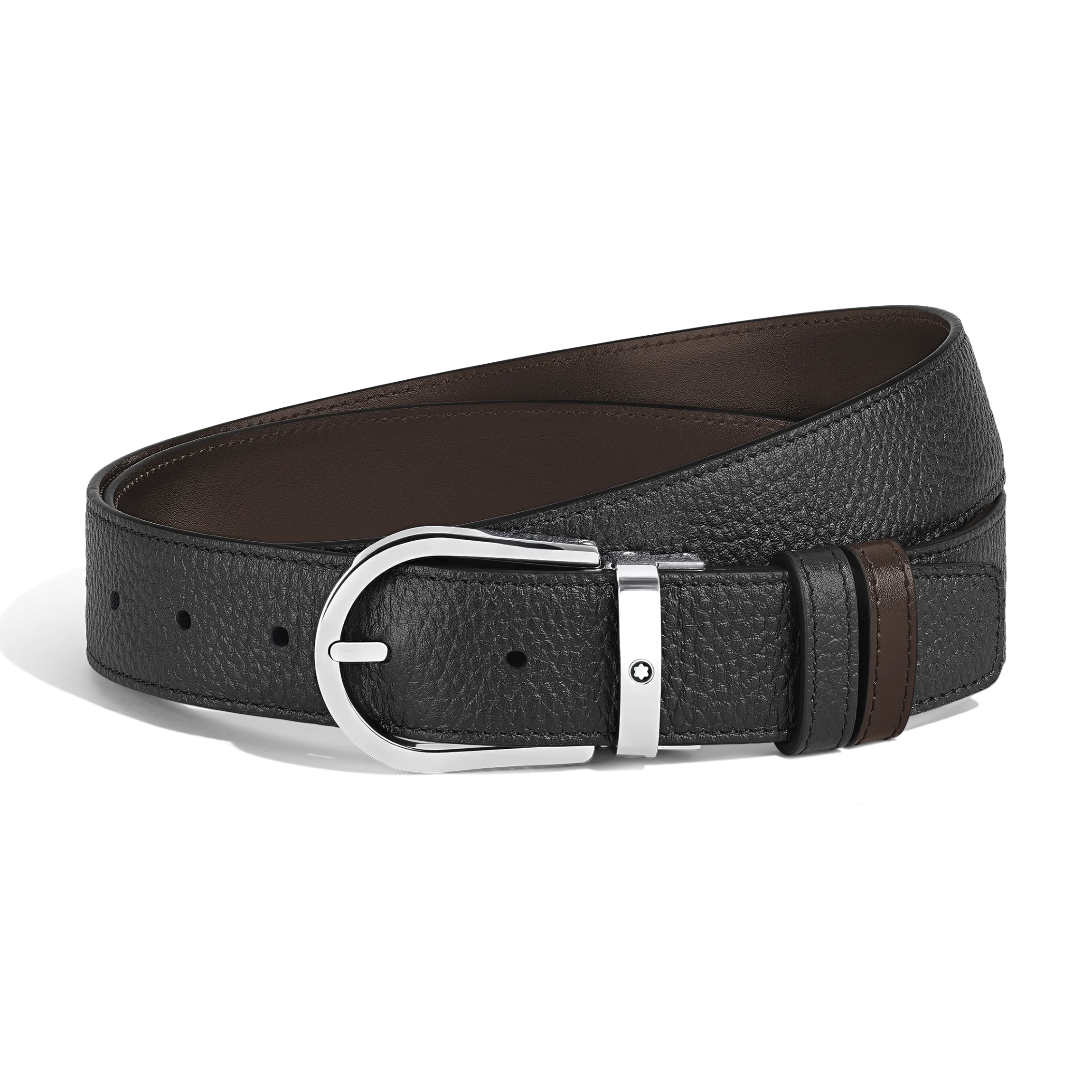 Horseshoe 35 mm Reversible Belt in Grain Leather