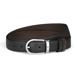 Horseshoe 30 mm Reversible Belt in Grain Leather