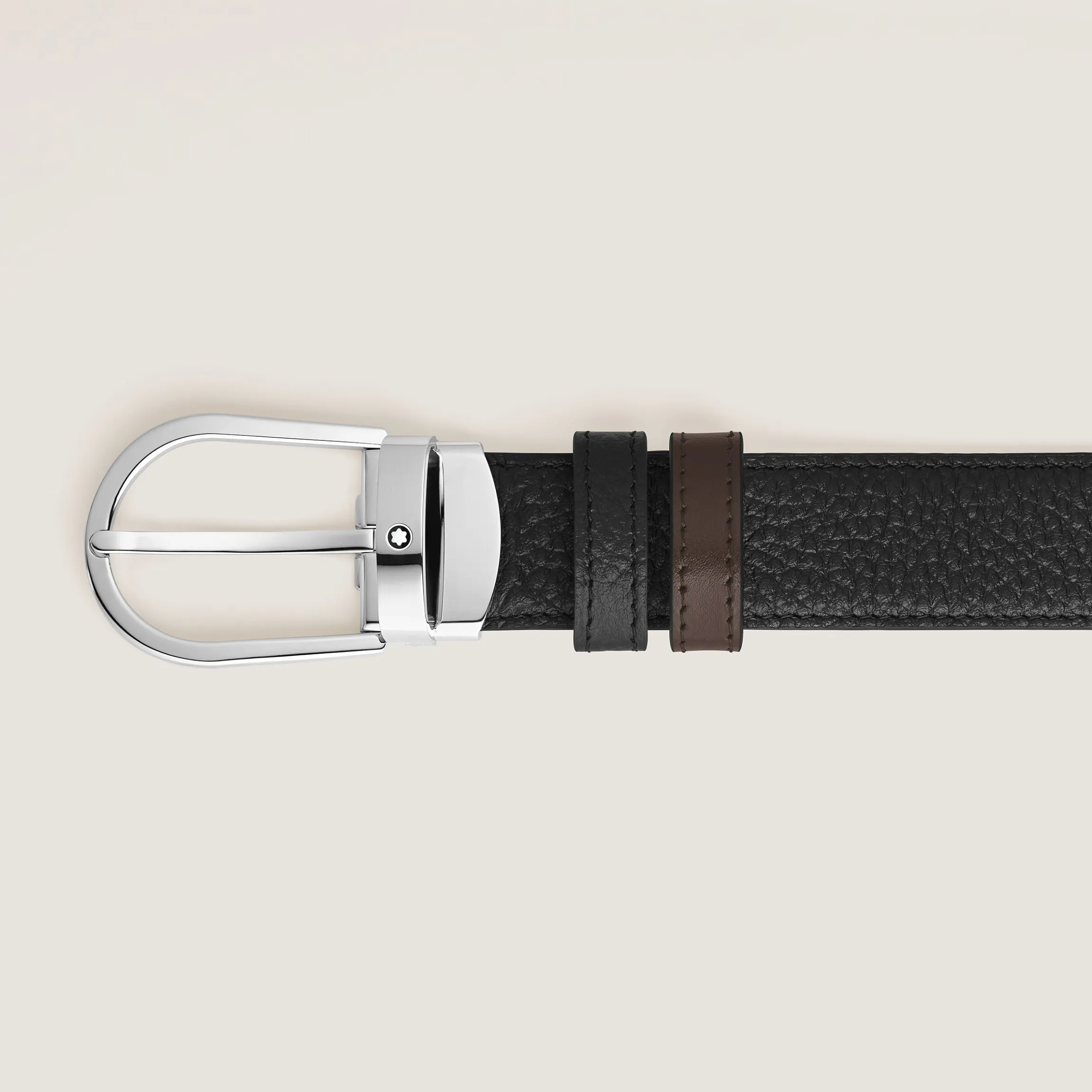 Horseshoe 30 mm Reversible Belt in Grain Leather
