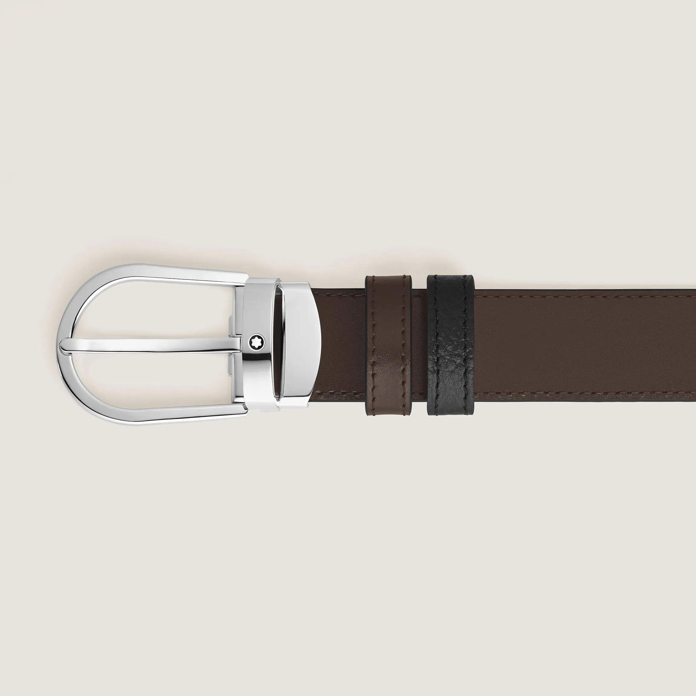 Horseshoe 30 mm Reversible Belt in Grain Leather