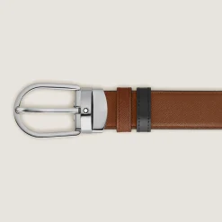 Horseshoe 30 mm Reversible Belt in Sartorial Leather