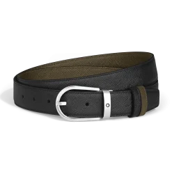 Horseshoe 30 mm Reversible Belt in Sartorial Leather