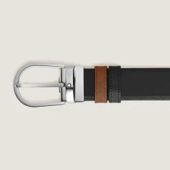 Horseshoe 35 mm Reversible Belt in Sartorial Leather
