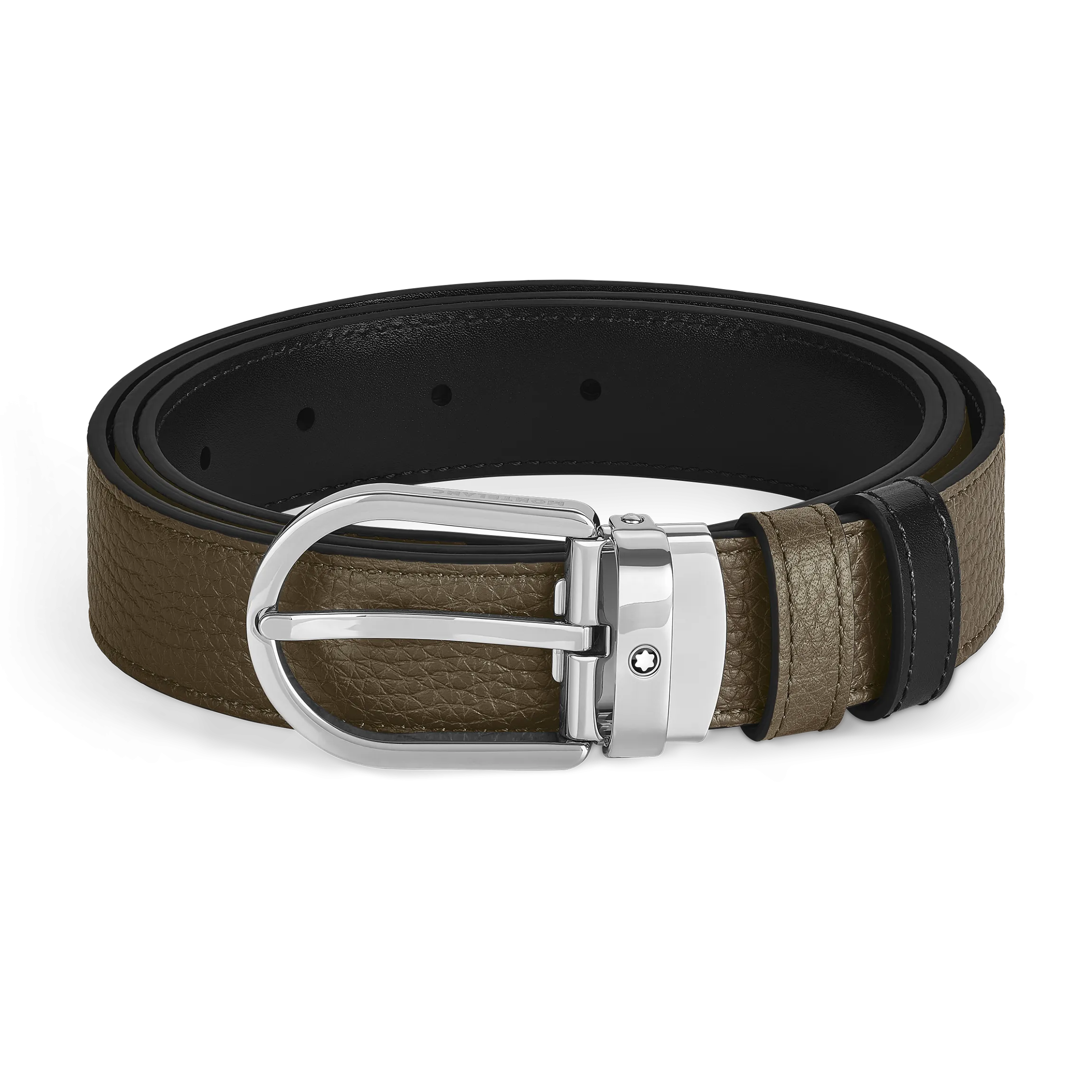 Horseshoe 30 mm Reversible Belt in Grain Leather