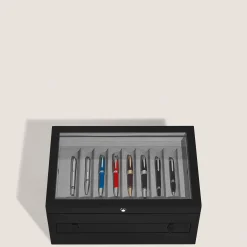 Large collector Box in wood and lacquer for 24 writing instruments