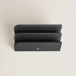 Letter Rack, Saffiano Leather, Black