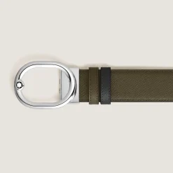 L'Ovale 35 mm Reversible Belt in Sartorial Leather