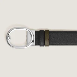 L'Ovale 35 mm Reversible Belt in Sartorial Leather