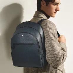 Medium Backpack with 3 Compartments in Sartorial Leather