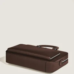Medium Briefcase with Pocket in Sartorial Leather