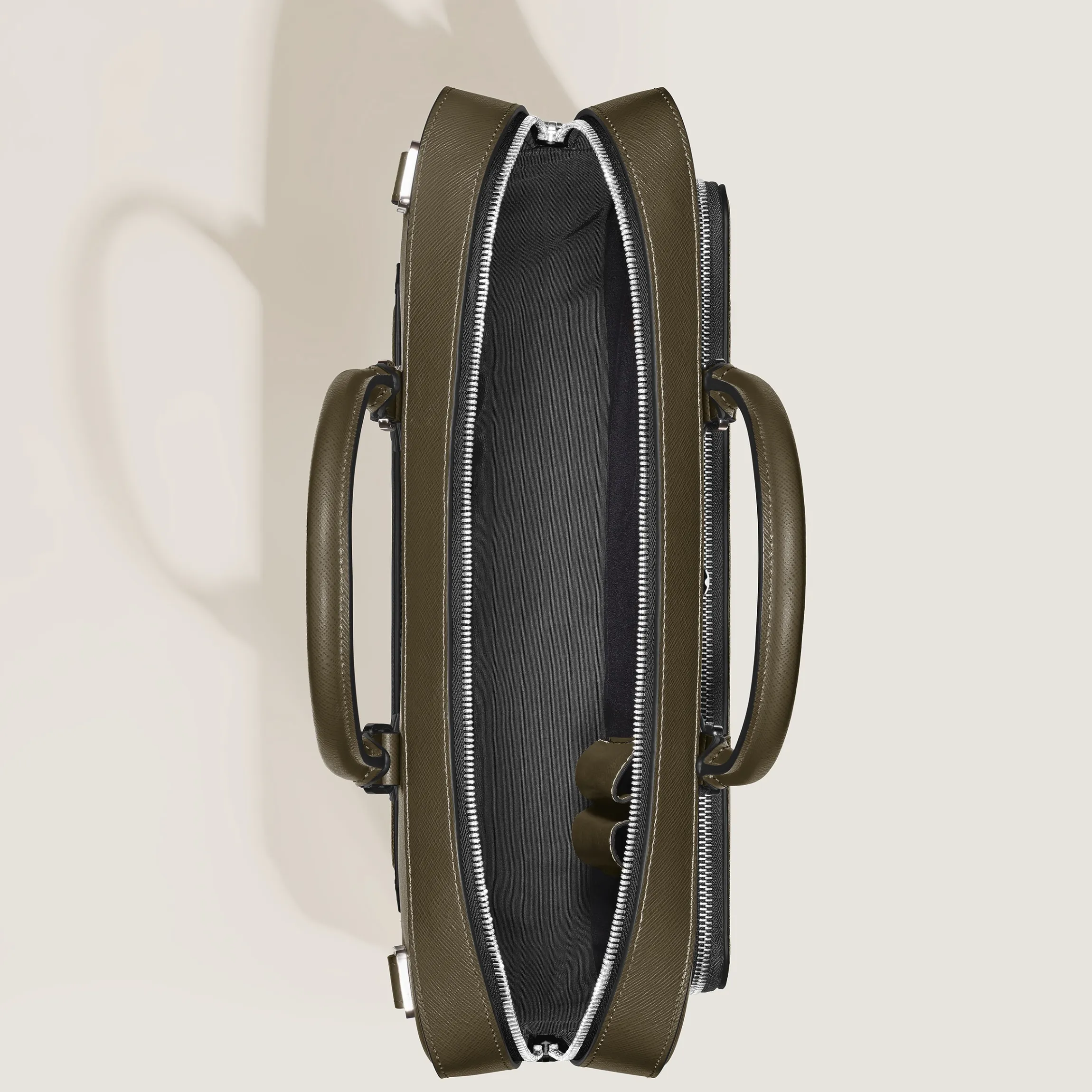 Medium Briefcase with Pocket in Sartorial Leather