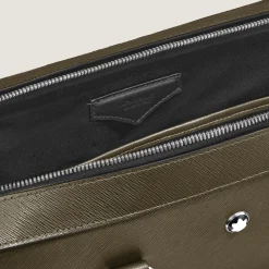 Medium Briefcase with Pocket in Sartorial Leather