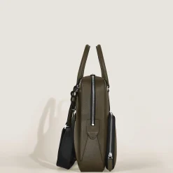 Medium Briefcase with Pocket in Sartorial Leather