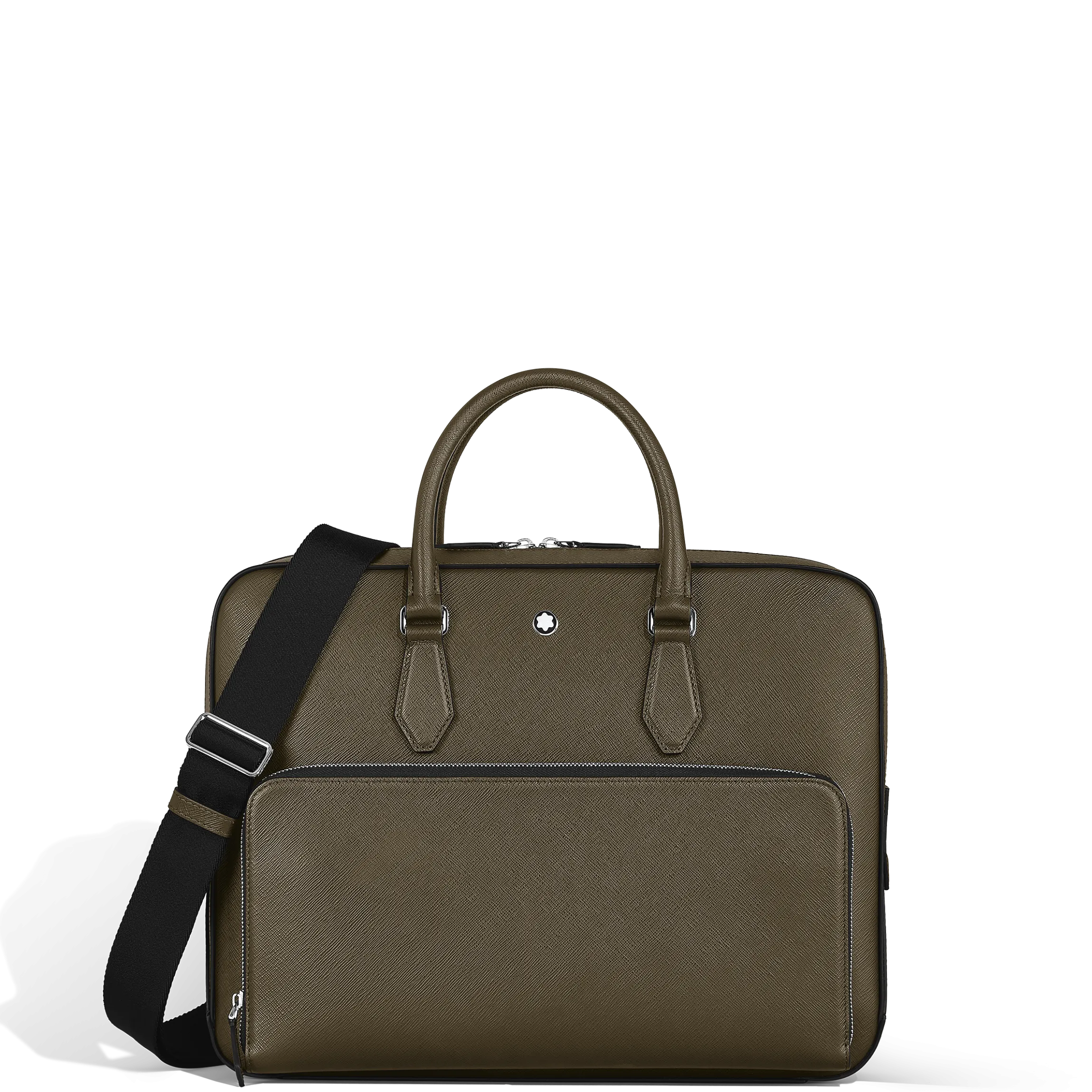Medium Briefcase with Pocket in Sartorial Leather