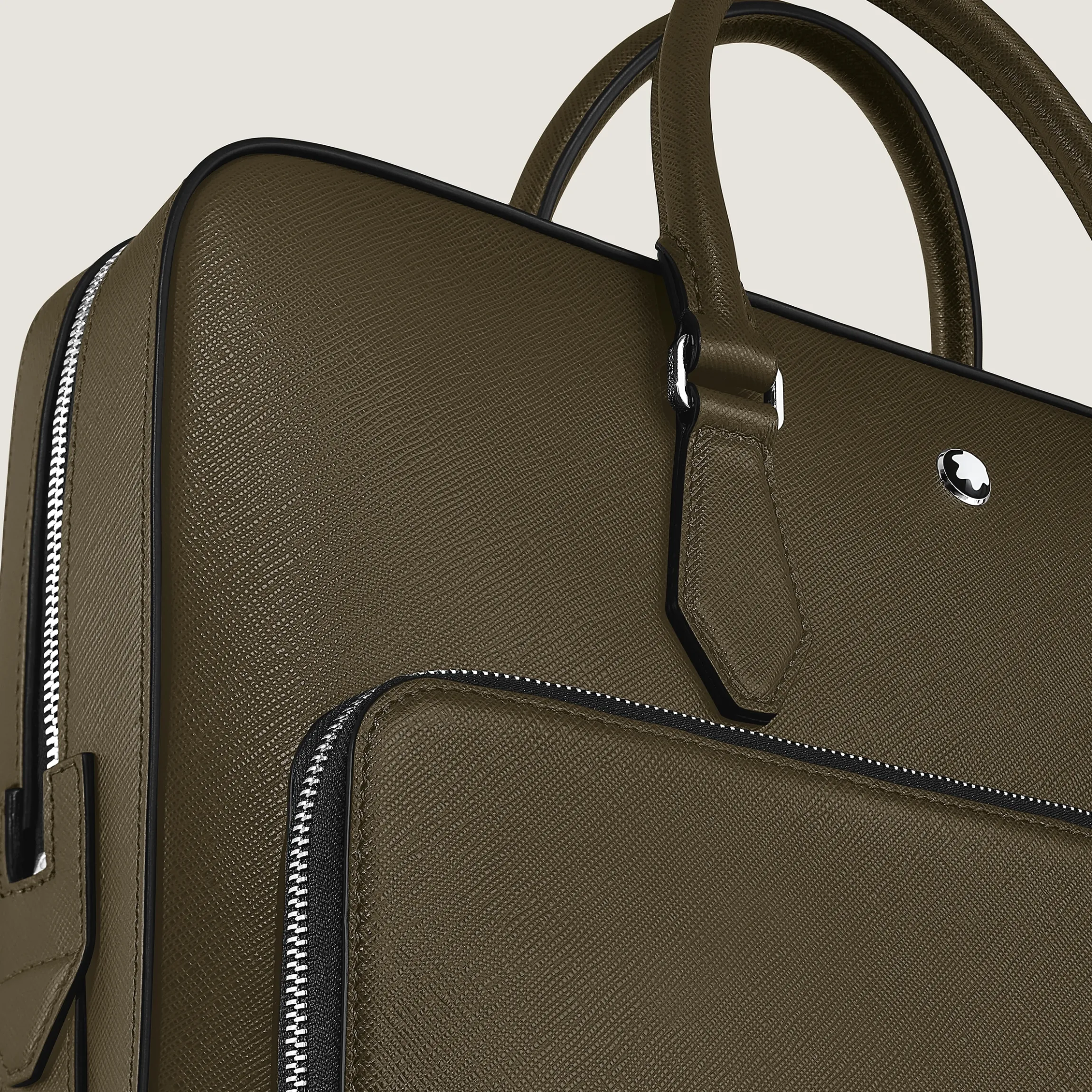 Medium Briefcase with Pocket in Sartorial Leather