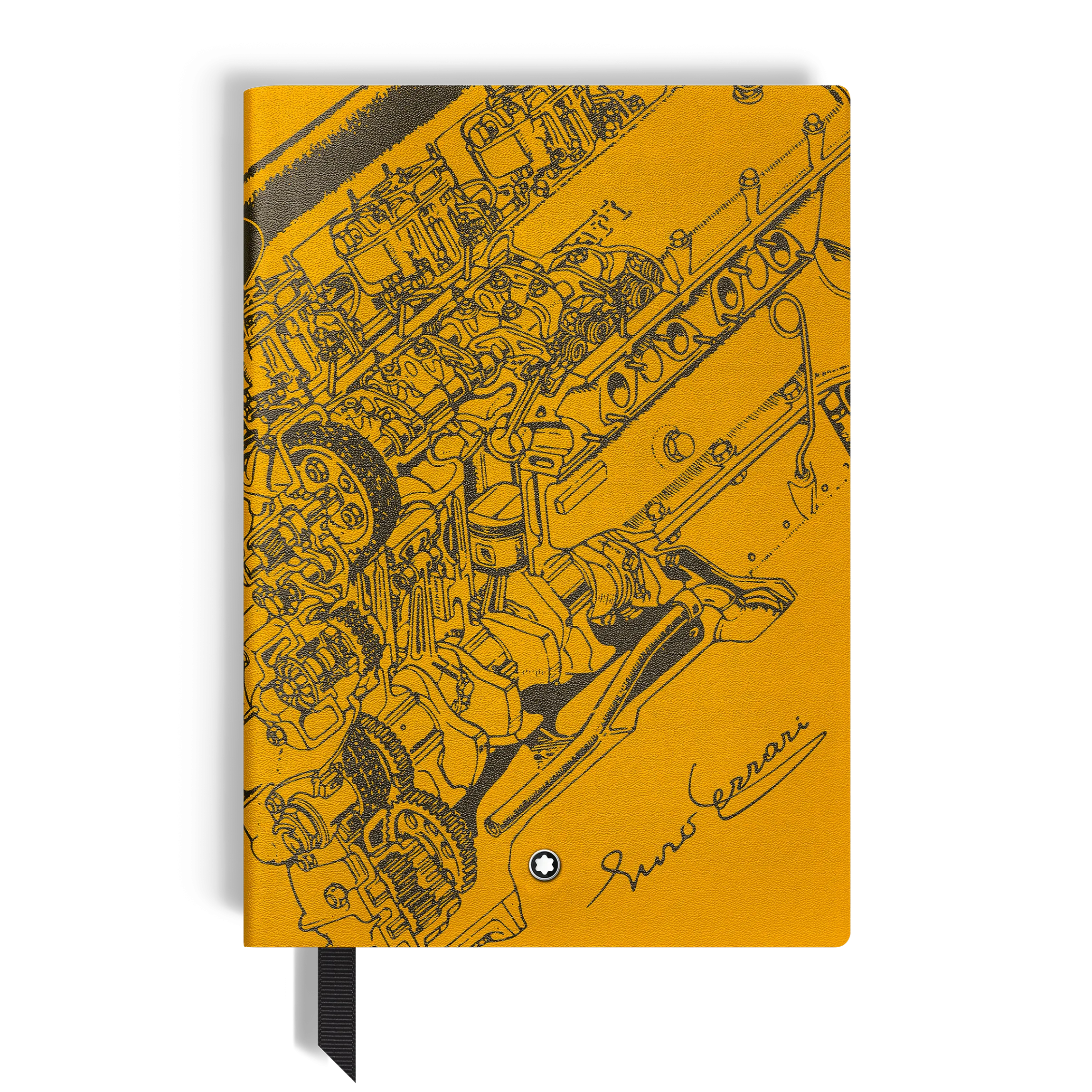 Medium Notebook, Great Characters Enzo Ferrari Special Edition Giallo Modena, Lined Pages