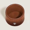 Medium Round Desk Tray in Corteccia Sfumato Leather