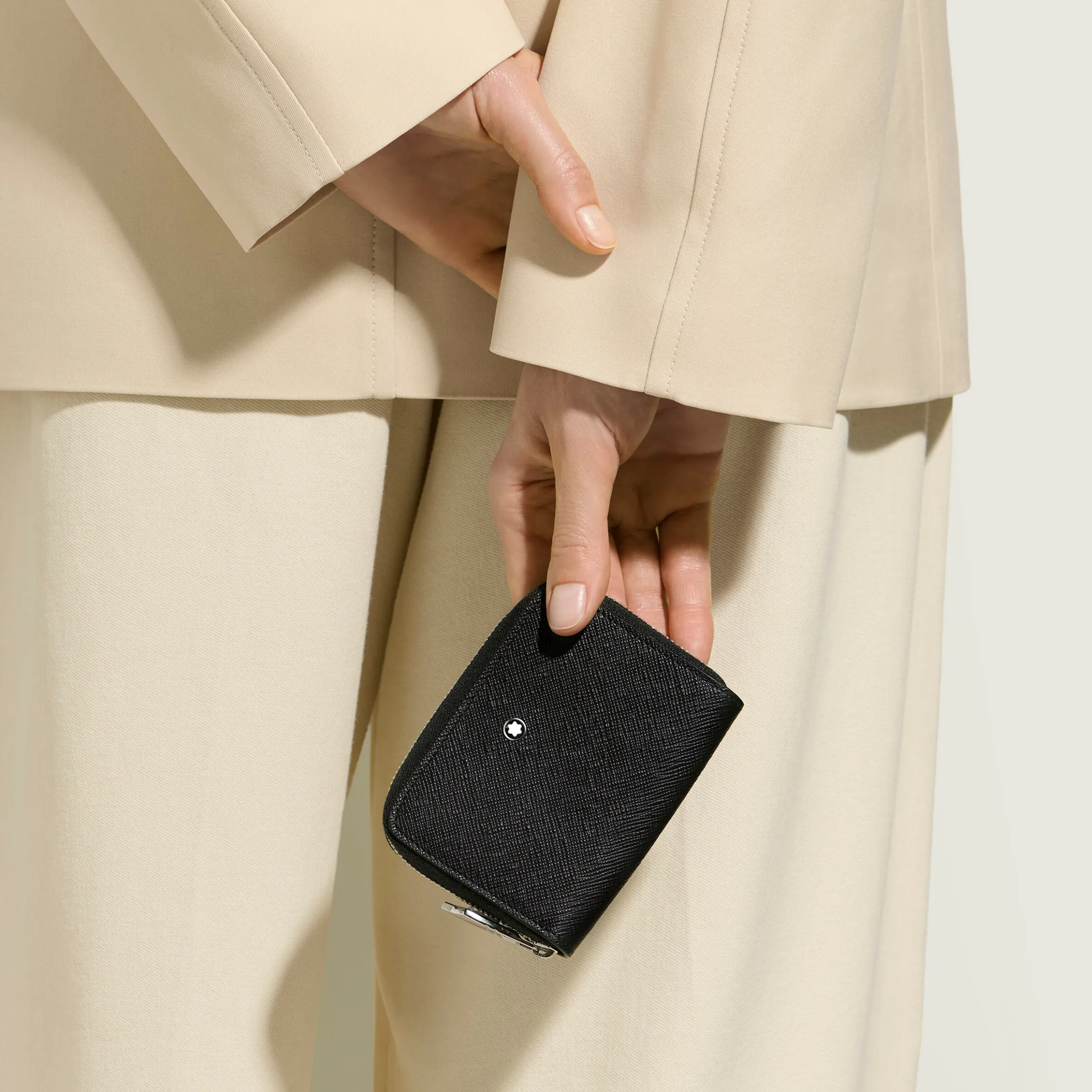 Mini Wallet 2cc with Zip in Sartorial Leather