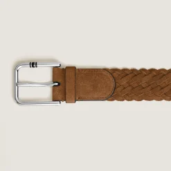 35 mm Belt in Suede with Square Meisterstück Buckle S