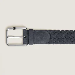 35 mm Belt in Suede with Square Meisterstück Buckle L
