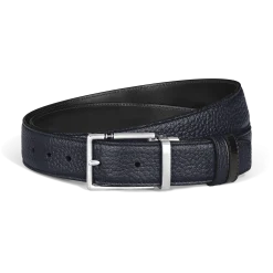 30 mm Reversible Belt in Grain Leather with Rectangular Meisterstück Buckle