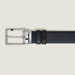 30 mm Reversible Belt in Grain Leather with Rectangular Meisterstück Buckle