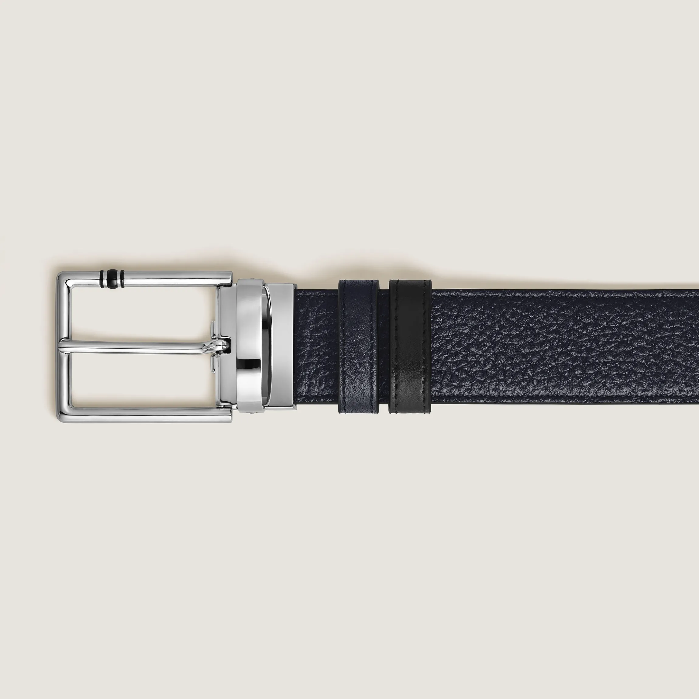 30 mm Reversible Belt in Grain Leather with Rectangular Meisterstück Buckle