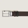 30 mm Reversible Belt in Leather with Rectangular Meisterstück Buckle
